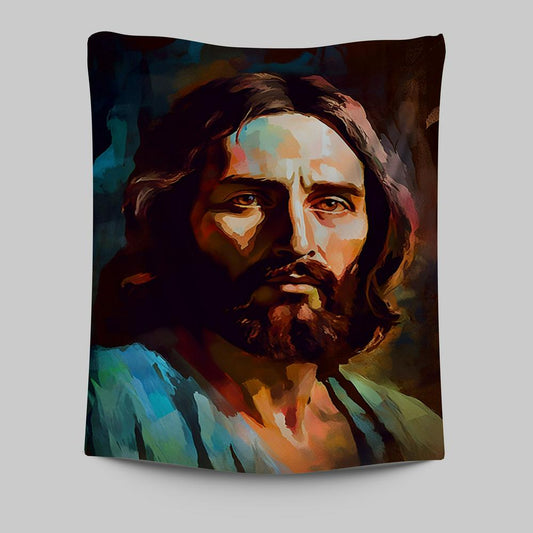 Portrait Of Jesus Tapestry Prints - Jesus Tapestry Art - Christian Wall Art Decor