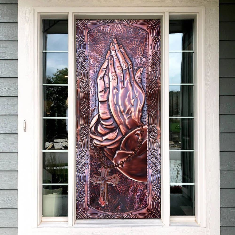 Pray Hands Door Cover, Christian Door Decor, Door Christian Church, Christian Door Plaques