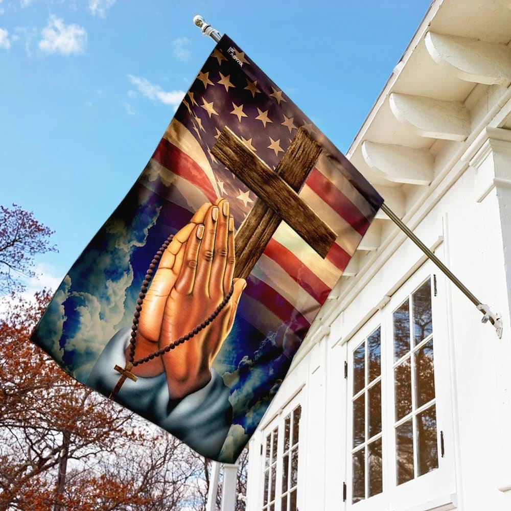Prayer Han House Flags, Christian Flag, Scripture Flag, Garden Banner