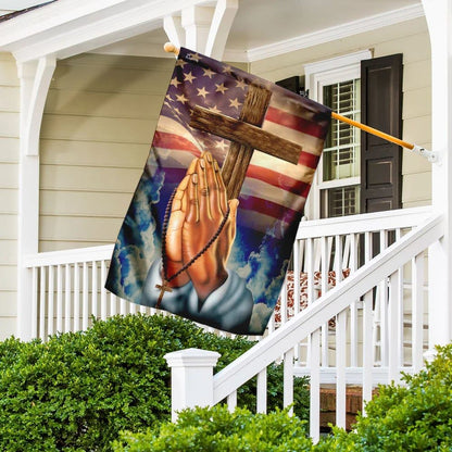 Prayer Han House Flags, Christian Flag, Scripture Flag, Garden Banner