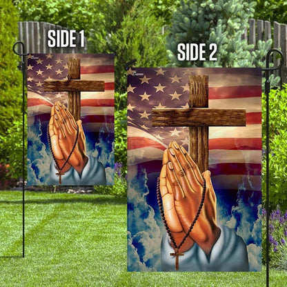 Prayer Han House Flags, Christian Flag, Scripture Flag, Garden Banner