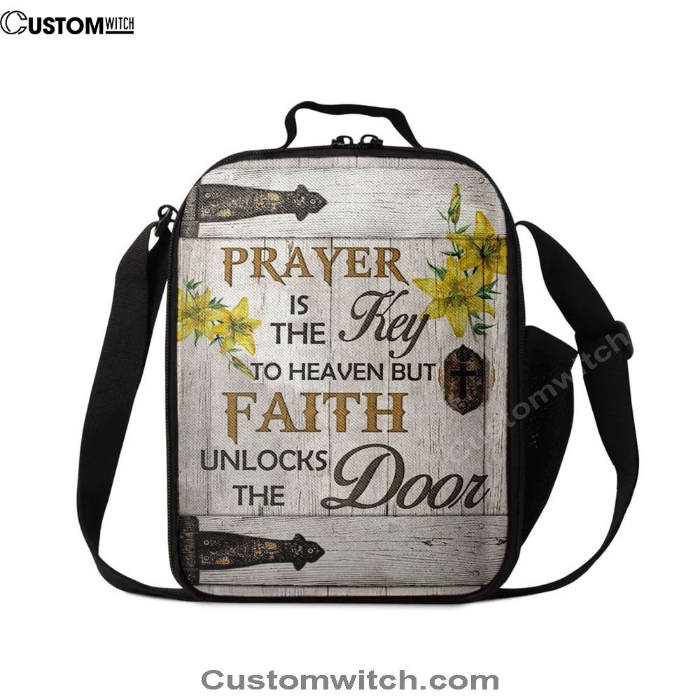 Prayer Is The Key To Heaven Lunch Bags, Bible Verse Lunch Bag For Men And Women