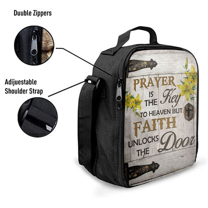 Prayer Is The Key To Heaven Lunch Bags, Bible Verse Lunch Bag For Men And Women