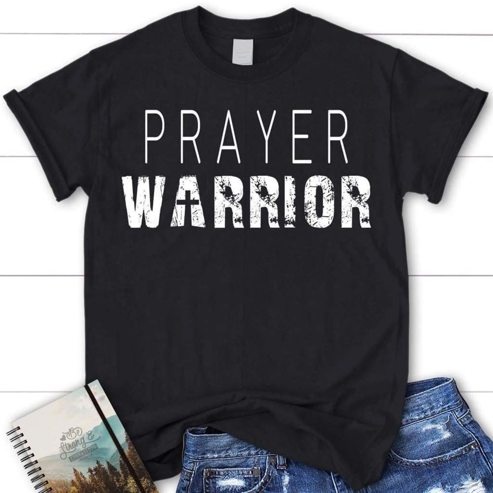 Prayer Warrior Personalized Church Name Womens Christian T Shirt, Blessed T Shirt, Bible T shirt, T shirt Women