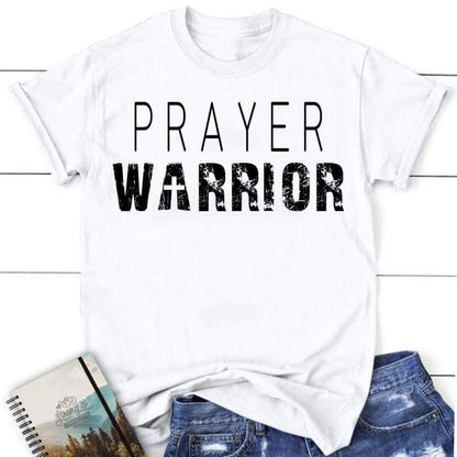 Prayer Warrior Personalized Church Name Womens Christian T Shirt, Blessed T Shirt, Bible T shirt, T shirt Women