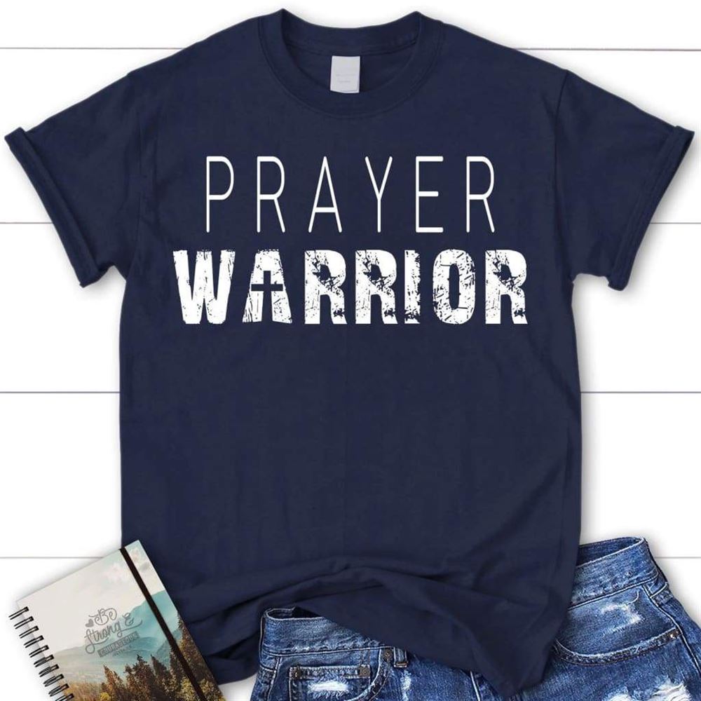 Prayer Warrior Personalized Church Name Womens Christian T Shirt, Blessed T Shirt, Bible T shirt, T shirt Women