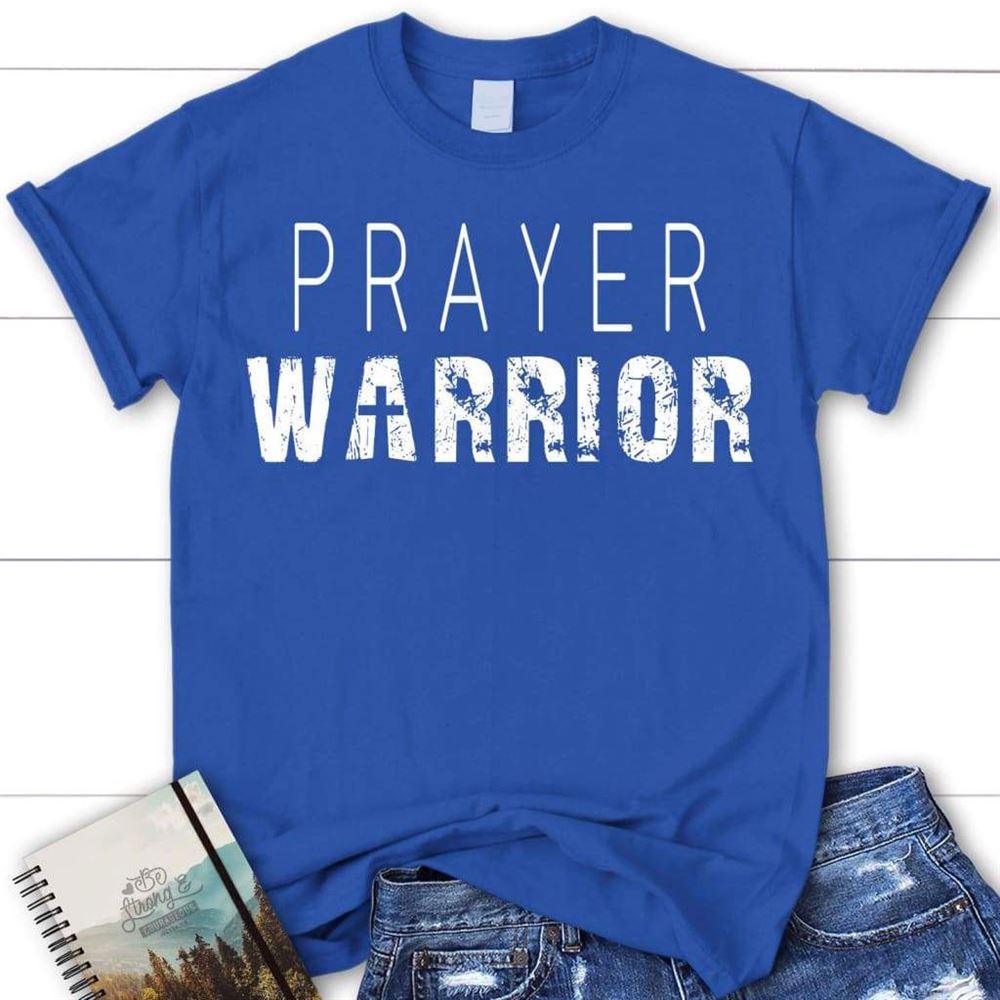 Prayer Warrior Personalized Church Name Womens Christian T Shirt, Blessed T Shirt, Bible T shirt, T shirt Women