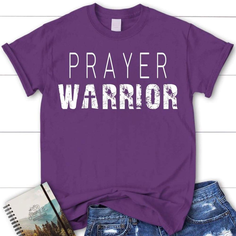 Prayer Warrior Personalized Church Name Womens Christian T Shirt, Blessed T Shirt, Bible T shirt, T shirt Women