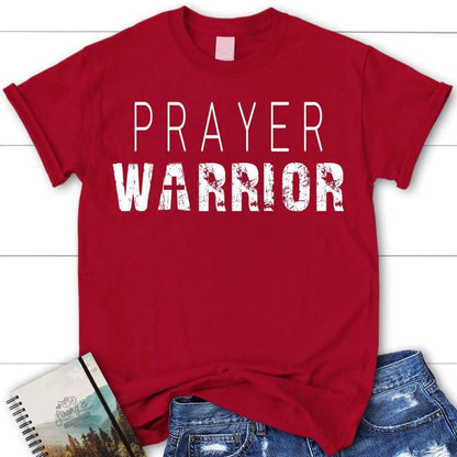 Prayer Warrior Personalized Church Name Womens Christian T Shirt, Blessed T Shirt, Bible T shirt, T shirt Women