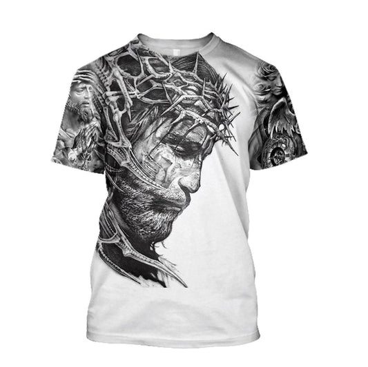 Premium Christian Jesus All Over Print 3D T Shirt For Men And Women, Christian T-Shirt, Faith Shirt