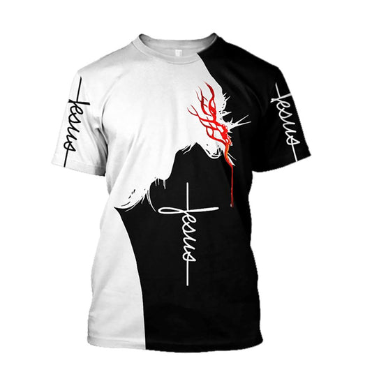 Premium Jesus Unisex All Over Print 3D T Shirt For Men And Women, Christian T-Shirt, Faith Shirt