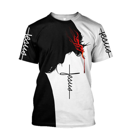 Premium Jesus Unisex, Bible All Over Print 3D T Shirt For Men And Women, Christian T-Shirt, Faith Shirt