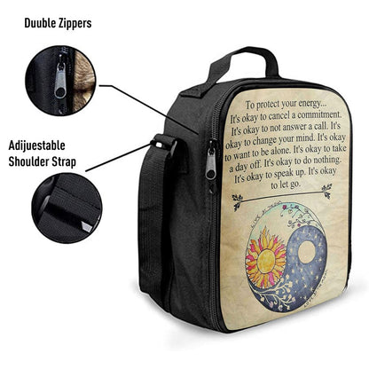 Protect Yourself- Live & Love Lunch Bag - Live By The Sun Love By The Moon, Bible Verse Lunch Bag For Men And Women