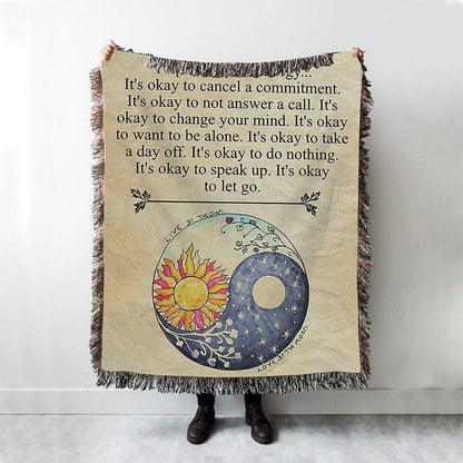Protect Yourself- Live & Love Woven Throw Blanket - Live By The Sun Love By The Moon - Christian Woven Throw Blanket Decor