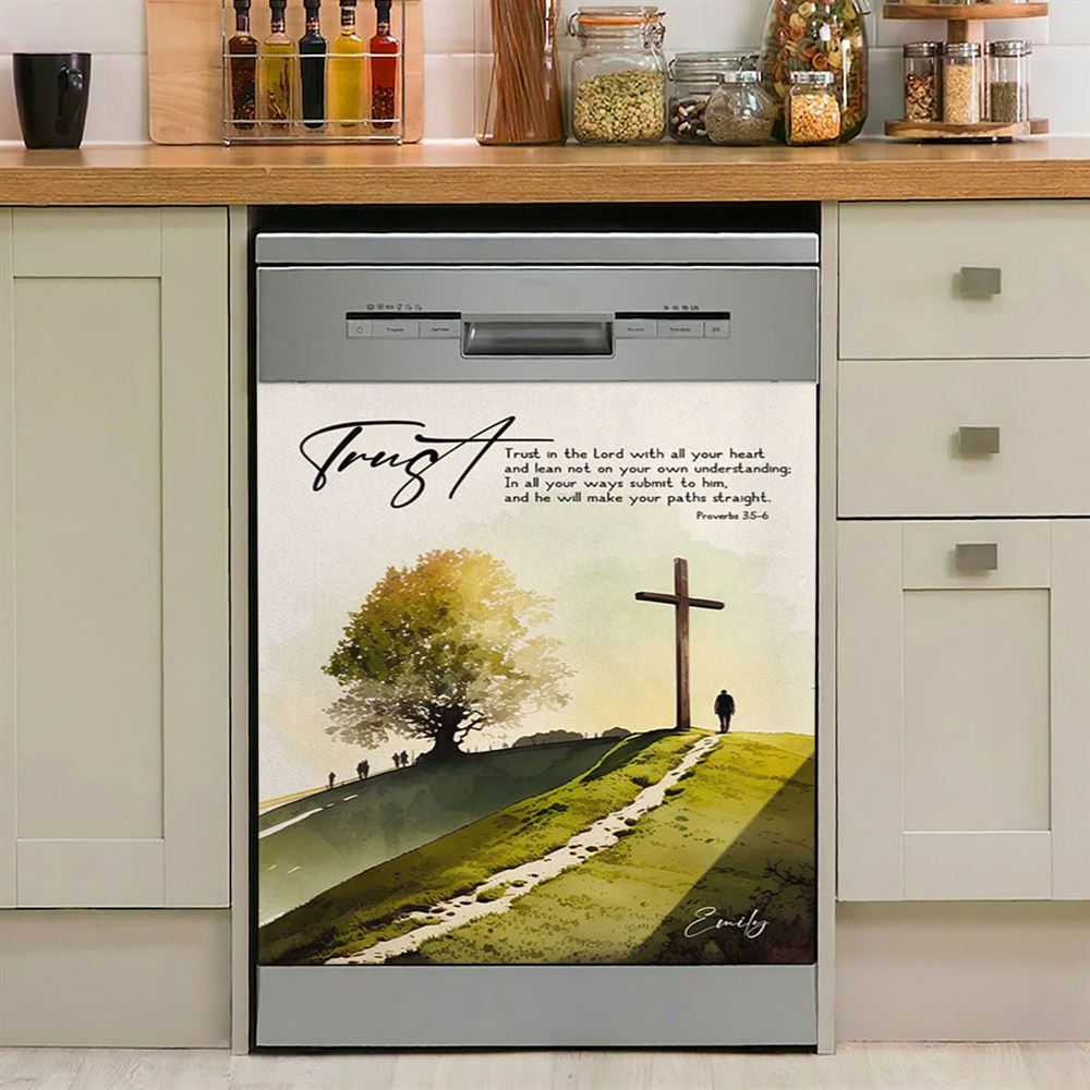 Proverbs 35 Hummingbird Scripture Christian Dishwasher Cover, Bible Verse Dishwasher Wrap, Scripture Kitchen Decoration