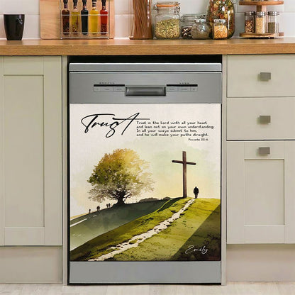 Proverbs 35 Hummingbird Scripture Christian Dishwasher Cover, Bible Verse Dishwasher Wrap, Scripture Kitchen Decoration