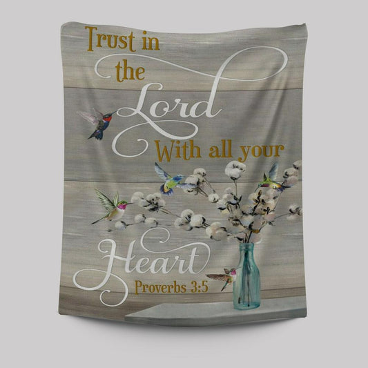 Proverbs 35 Hummingbird Scripture Christian Tapestries Prints - Bible Verse Wall Decor - Scripture Wall Art