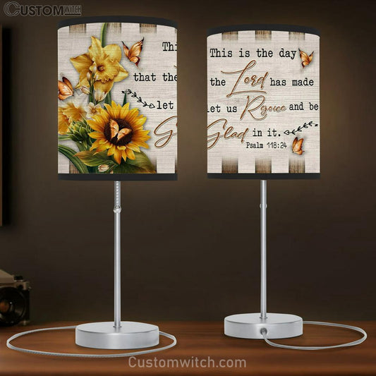 Psalm 11824 Lamb Gift This Is The Day That The Lord Has Made Table Lamb Gift - Christian Bedroom Decor