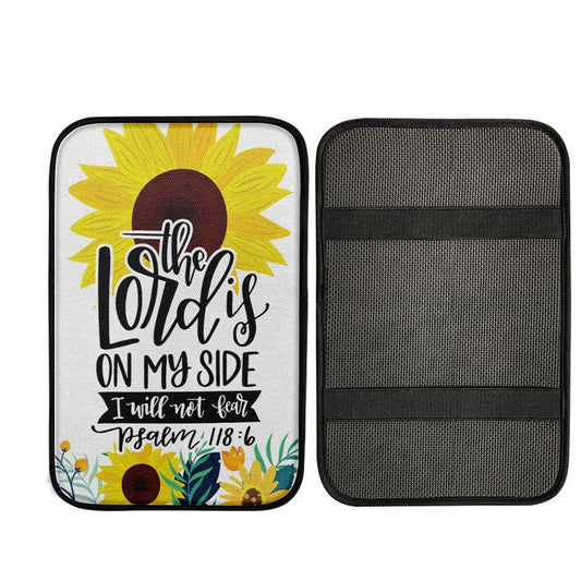 Psalm 1186 The Lord Is On My Side I Will Not Fear Bible Verse Art, Religious Car Armrest Accessories