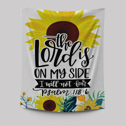 Psalm 1186 The Lord Is On My Side I Will Not Fear Bible Verse Wall Decor Art - Bible Verse Wall Decor - Scripture Wall Art