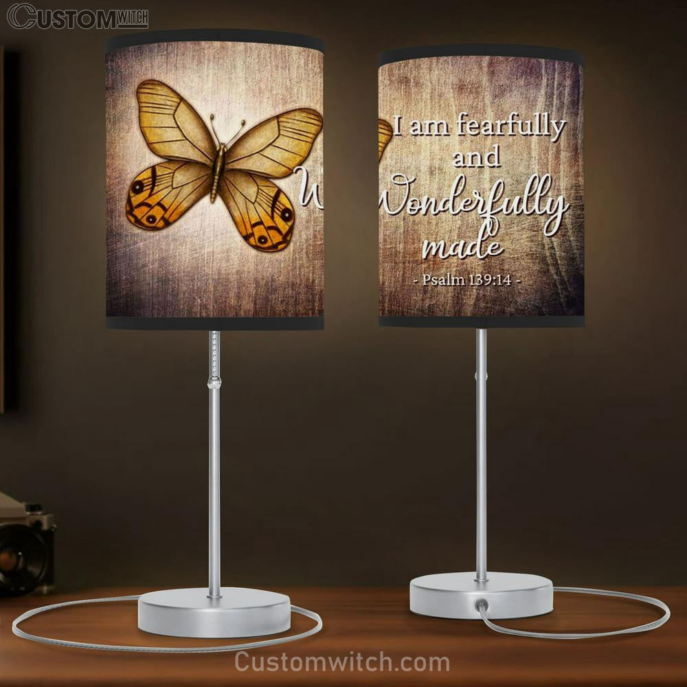 Psalm 139 14 I Am Fearfully And Wonderfully Made Butterfly Lamb Gift Table Lamb - Christian Lamb Gift Decor - Scripture Table Lamb Prints