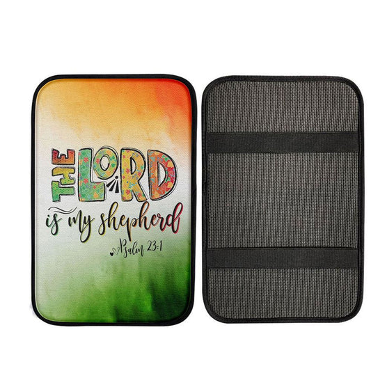 Psalm 231 The Lord Is My Shepherd Car Center Console Cover, Christian Gift Car Armrest Pad