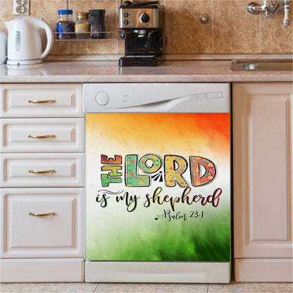 Psalm 231 The Lord Is My Shepherd Dishwasher Cover, Christian Dishwasher Wrap, Religious Kitchen Decoration