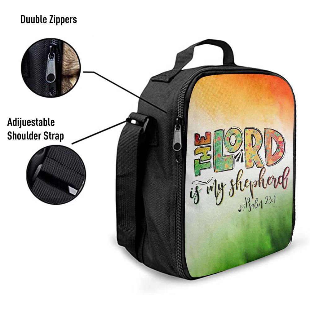 Psalm 231 The Lord Is My Shepherd Lunch Bag, Bible Verse Lunch Bag For Men And Women