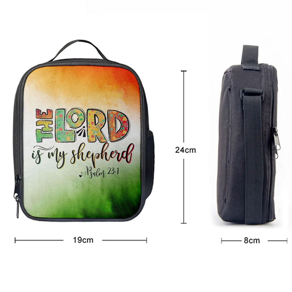 Psalm 231 The Lord Is My Shepherd Lunch Bag, Bible Verse Lunch Bag For Men And Women