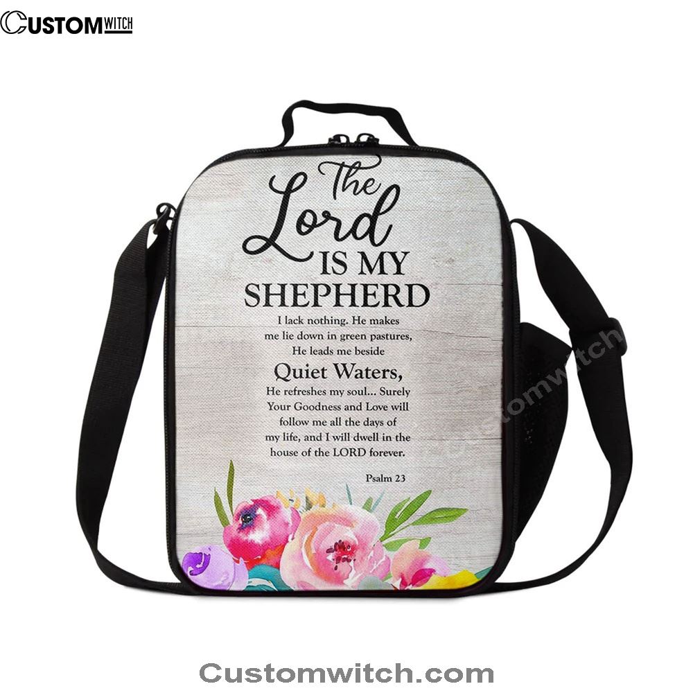 Psalm 23 - The Lord Is My Shepherd Lunch Bag, Bible Verse Lunch Bag For Men And Women