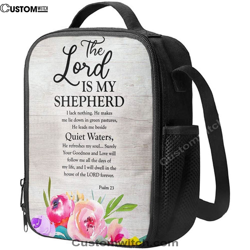 Psalm 23 - The Lord Is My Shepherd Lunch Bag, Bible Verse Lunch Bag For Men And Women