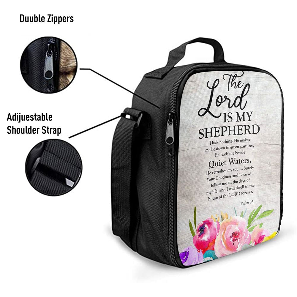 Psalm 23 - The Lord Is My Shepherd Lunch Bag, Bible Verse Lunch Bag For Men And Women