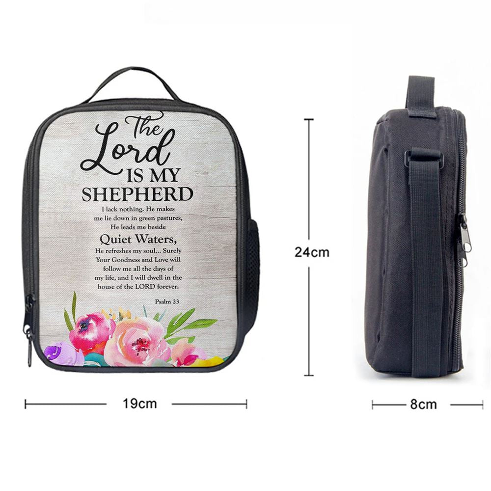 Psalm 23 - The Lord Is My Shepherd Lunch Bag, Bible Verse Lunch Bag For Men And Women