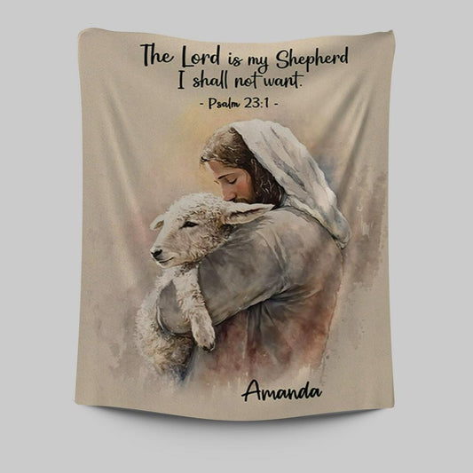Psalm 31 The Lord Is My Shepherd Personalized Tapestry Wall Art - Christian Tapestries Prints - Bible Verse Gift For Women Of God