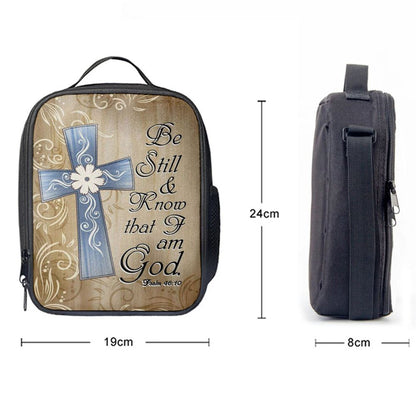 Psalm 4610 Be Still And Know That I Am God 1 Lunch Bags, Bible Verse Lunch Bag For Men And Women