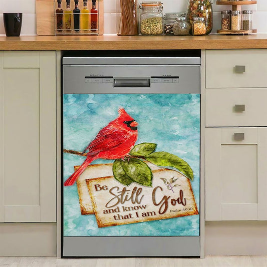 Psalm 4610 Be Still And Know That I Am God Dishwasher Cover, Bible Verse Dishwasher Wrap, Scripture Kitchen Decoration