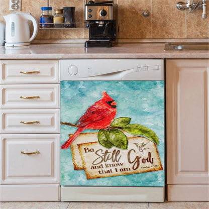 Psalm 4610 Be Still And Know That I Am God Dishwasher Cover, Bible Verse Dishwasher Wrap, Scripture Kitchen Decoration