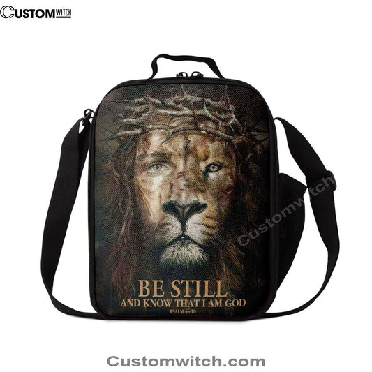 Psalm 4610 Be Still And Know That I Am God Lunch Bags, Bible Verse Lunch Bag For Men And Women