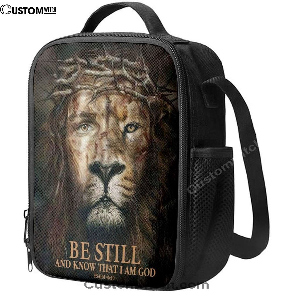 Psalm 4610 Be Still And Know That I Am God Lunch Bags, Bible Verse Lunch Bag For Men And Women