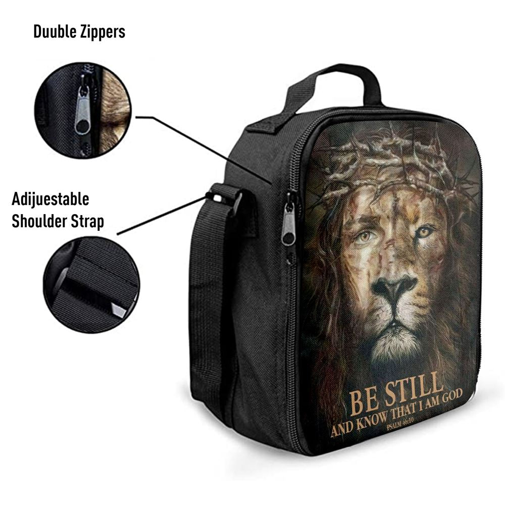 Psalm 4610 Be Still And Know That I Am God Lunch Bags, Bible Verse Lunch Bag For Men And Women