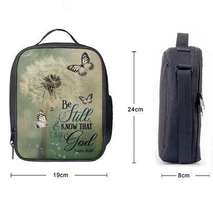 Psalm 4610 Dandelion Butterfly Lunch Bags, Bible Verse Lunch Bag For Men And Women
