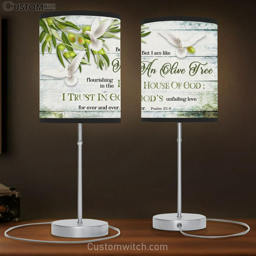 Psalm 528 I Am Like An Olive Tree Lamb Gift Table Lamb - Christian Lamb Gift Decor - Scripture Table Lamb Prints