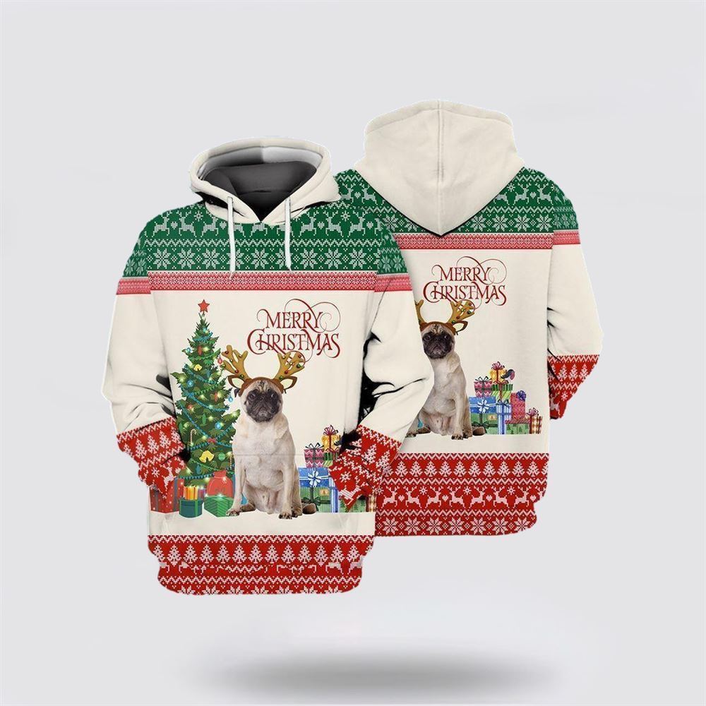 Pub Merry Christmas All Over Print 3D Hoodie For Men & Women, Christmas Hoodie Cute, Christmas Gift, Christmas Fashion
