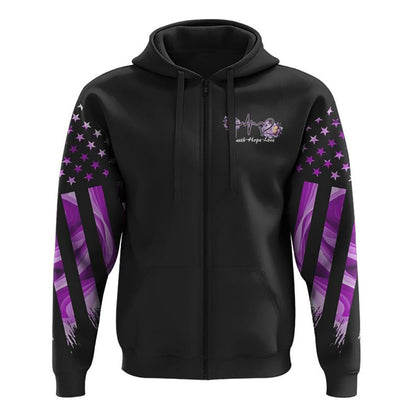 Purple Butterfly Rose Cross Faith Flag All Over Print 3D Hoodie, Christian Hoodie, Christian Sweatshirt, Bible Verse Shirt
