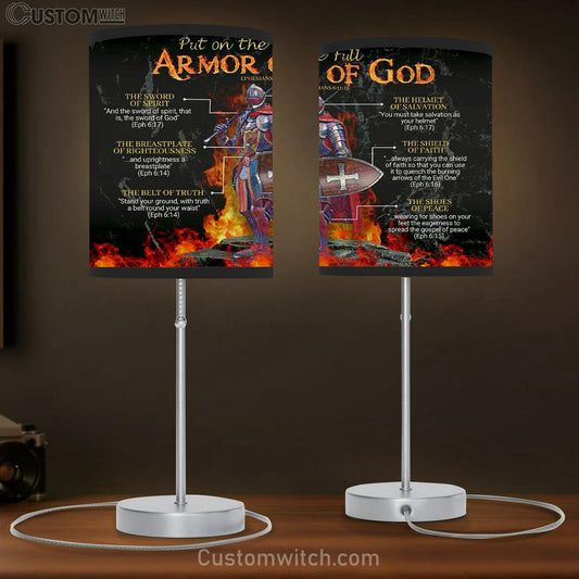 Put On The Full Armor Of God Ephesians 6 10 18 Table Lamb Art - Christian Lamb Gift - Religious Wall Decor