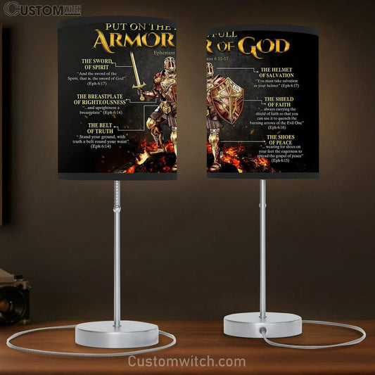 Put On The Full Armor Of God Warrior Table Lamb Art - Christian Lamb Gift - Religious Wall Decor