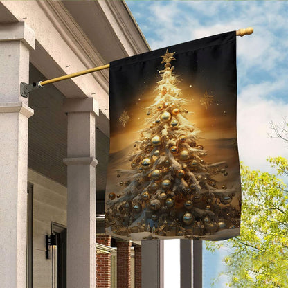 Radiance Of The Festive Tree Flag, Christmas Garden Flag, Home Decor Accessories, Christmas Outdoor Decor Ideas