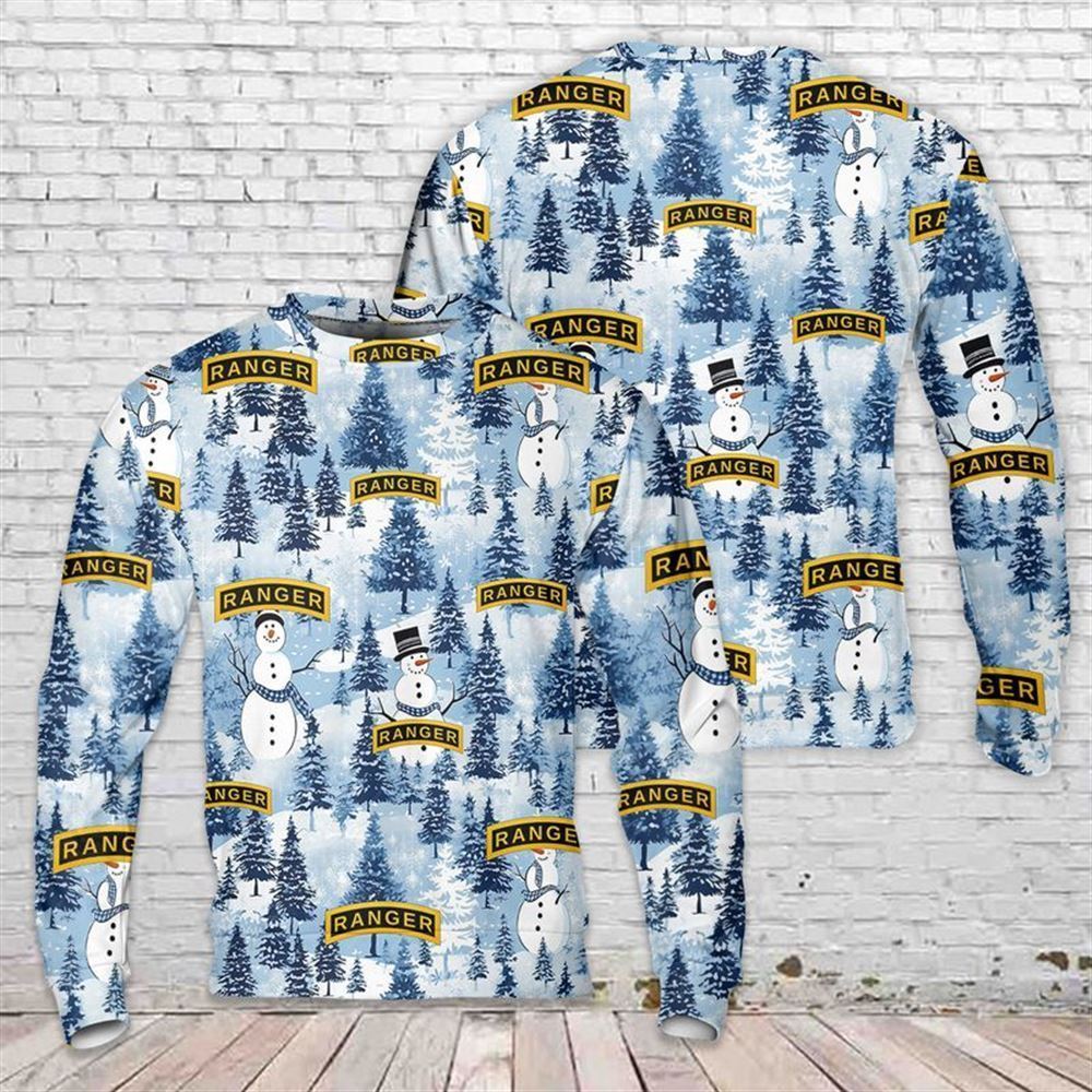 Ranger Tabs Ugly Christmas Sweater, Best Gift For Holiday, Christmas Crewneck Sweater, Christmas Winter Fashion