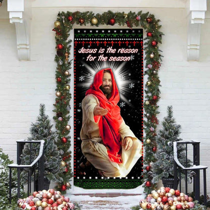 Reason For The Season Jesus Christ Christmas Door Cover, Christian Door Decor, Door Christian Church, Christian Door Plaques