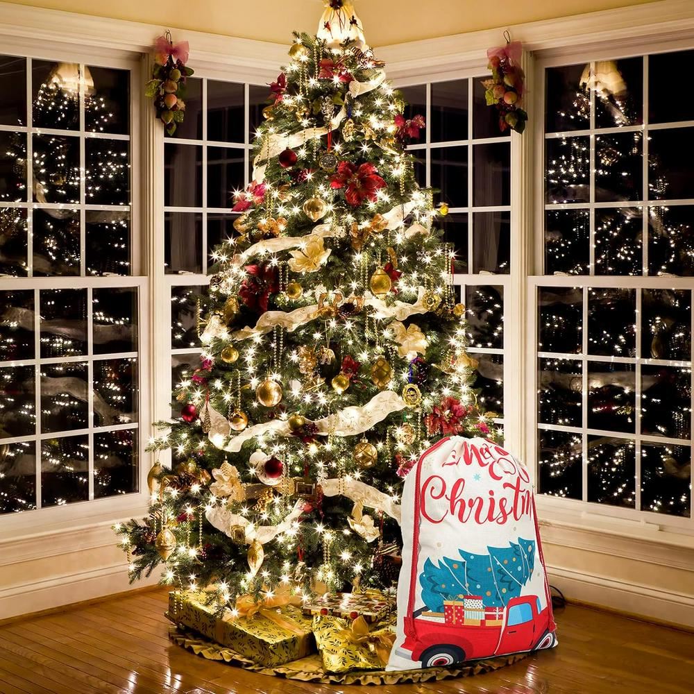 Red Car With Tree Christmas Sacks, Gift For Chidren, Christmas Bag Gift, Christmas Gift 2023